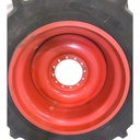 44"W x 46"D, Fendt/Agco Red 12-Hole Bubble Disc , -6.88" Offset