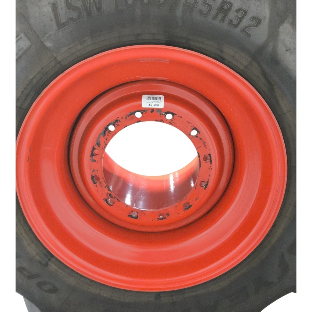 36"W x 32"D, Fendt/Agco Red 12-Hole Formed Plate , -12.75" Offset