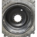 44"W x 46"D, Flat Black 12-Hole Bubble Disc , -6.88" Offset