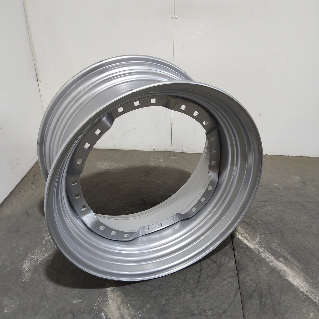 15"W x 30"D, Case IH Silver Mist 12-Hole Waffle Wheel (Groups of 3 bolts)