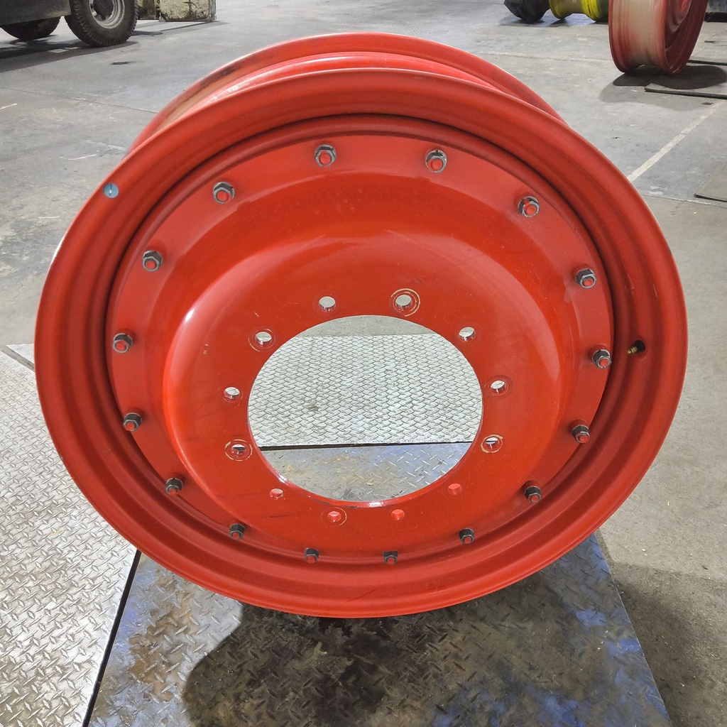 11"W x 38"D, Fendt/Agco Red 16-Hole Stub Disc , 2.38" Offset