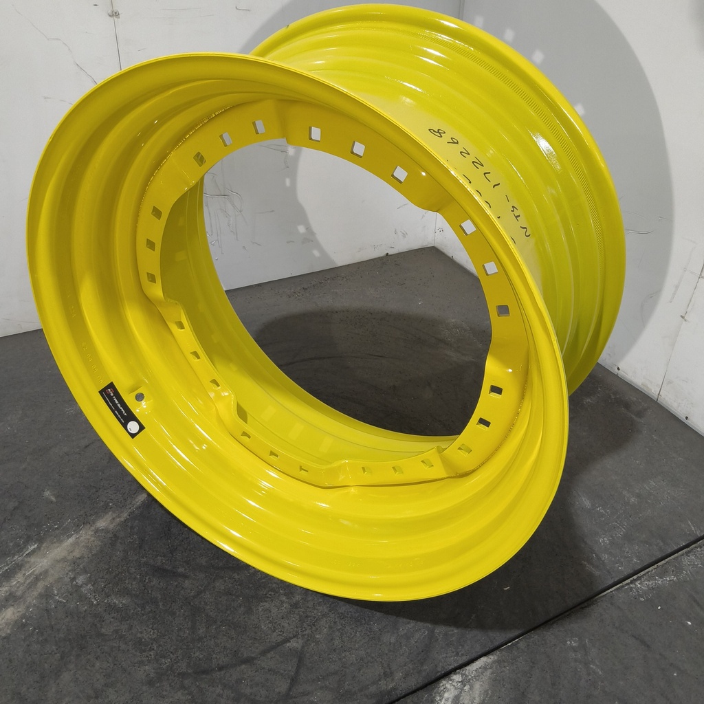 15"W x 30"D, John Deere Yellow 12-Hole Waffle Wheel (Groups of 3 bolts)