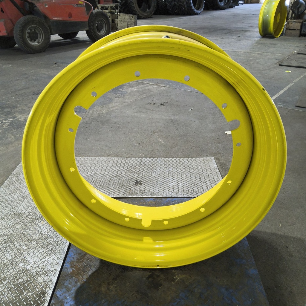 18"W x 42"D, John Deere Yellow 12-Hole Stub Disc , -3.38" Offset