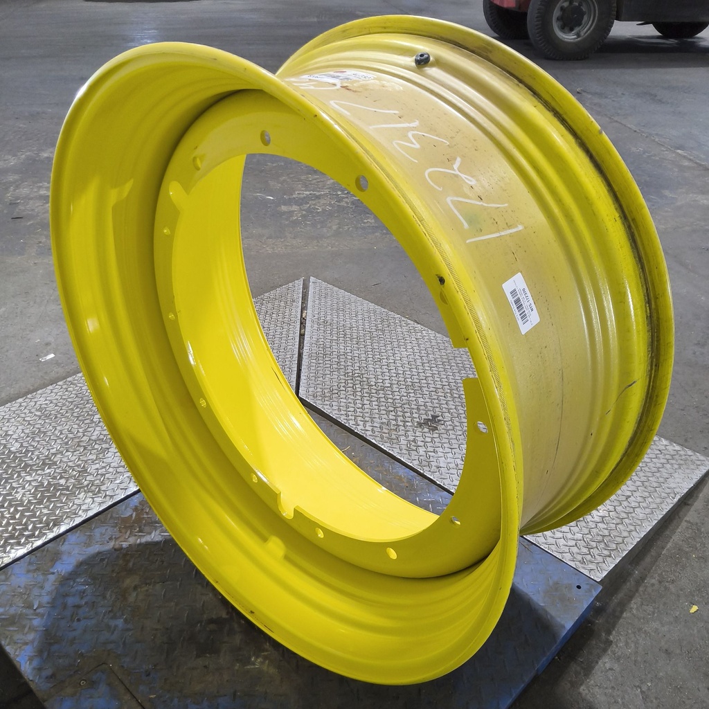 18"W x 42"D, John Deere Yellow 12-Hole Stub Disc , -3.38" Offset