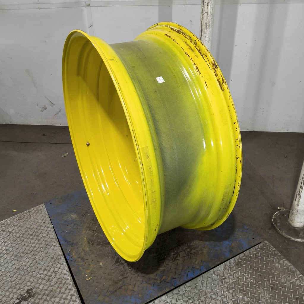 16"W x 42"D, John Deere Yellow 10-Hole Formed Plate , -6.88" Offset