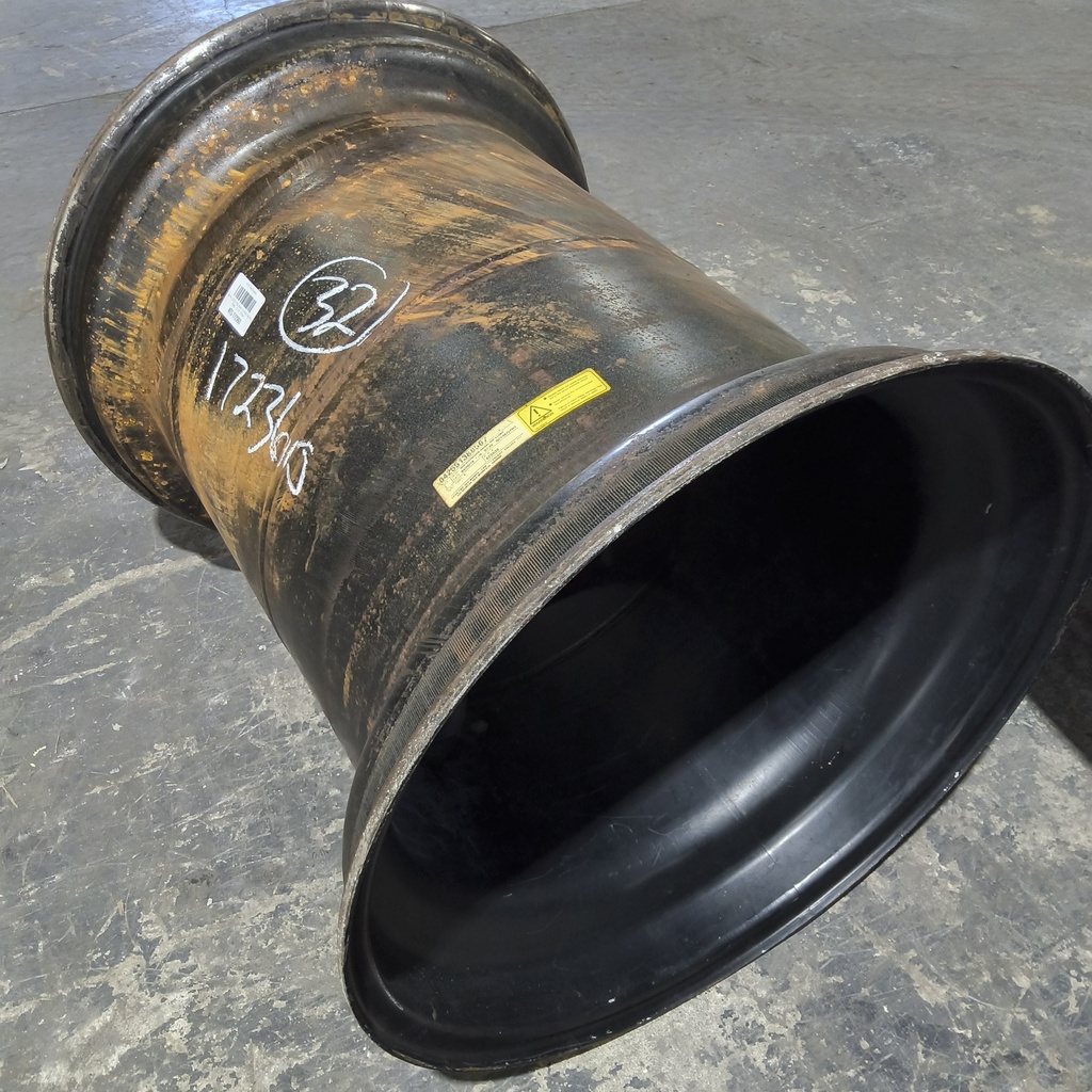 36"W x 32"D, Flat Black 12-Hole Formed Plate , -12.62" Offset