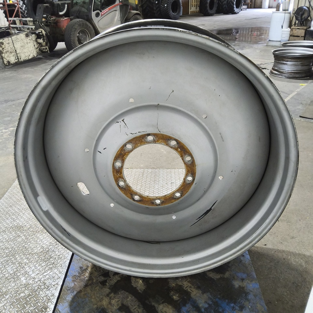 16"W x 46"D, Case IH Silver Mist 10-Hole Formed Plate , -6.88" Offset