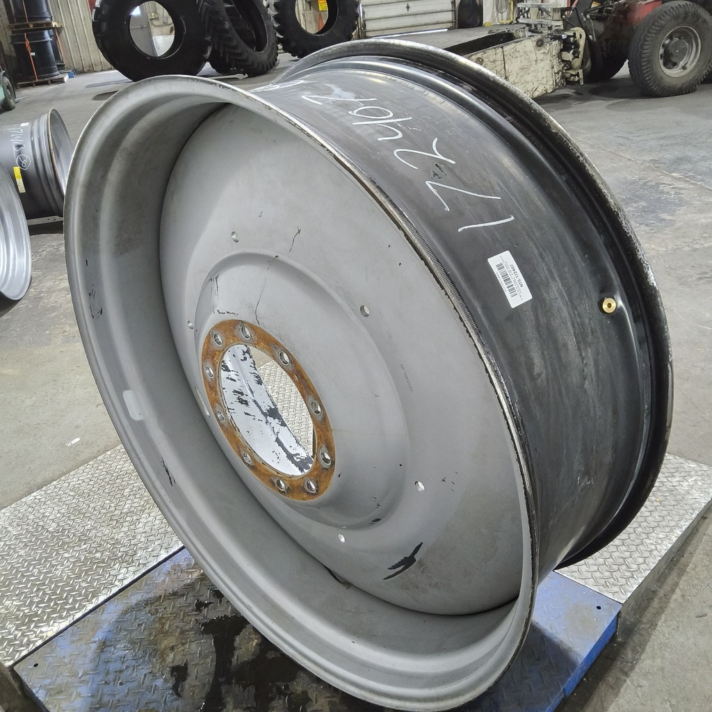 16"W x 46"D, Case IH Silver Mist 10-Hole Formed Plate , -6.88" Offset