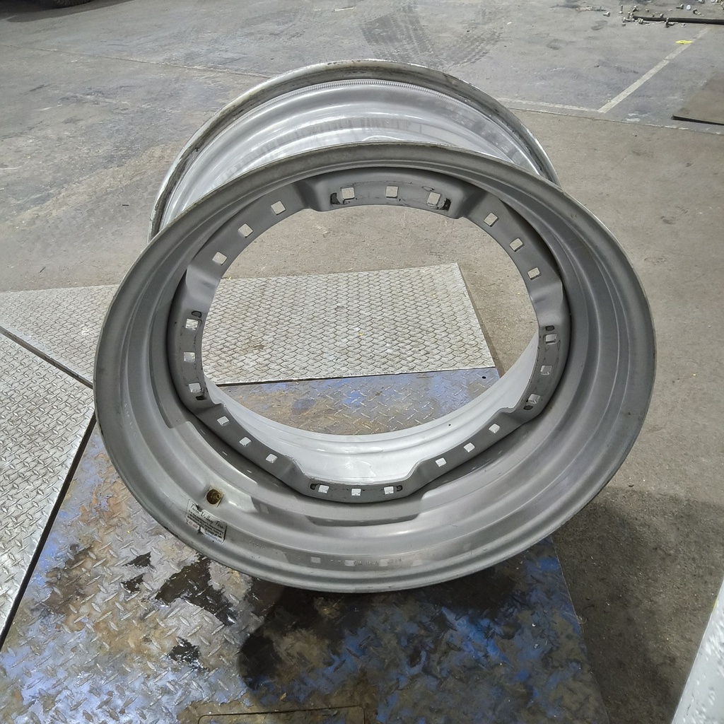 15"W x 30"D, Case IH Silver Mist 12-Hole Waffle Wheel (Groups of 3 bolts)