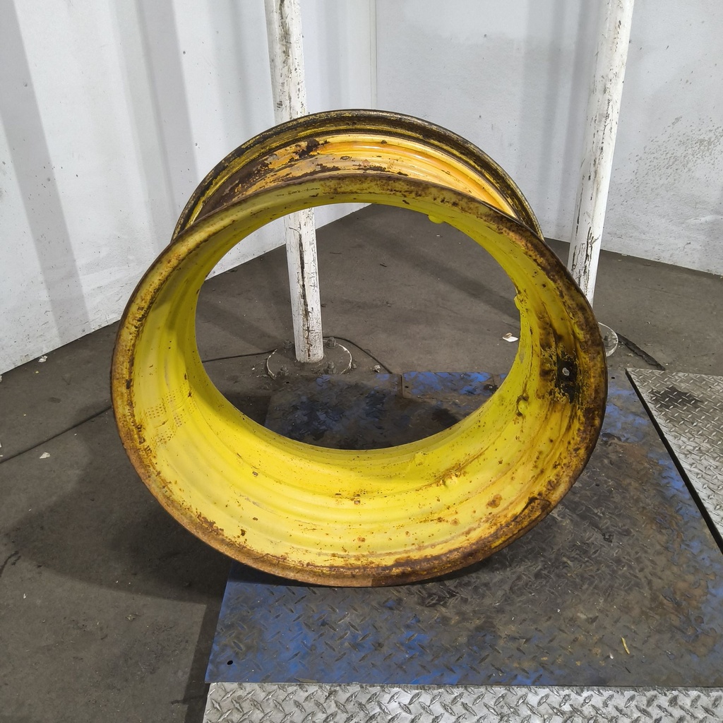 15"W x 30-28"D, John Deere Yellow Double Bevel