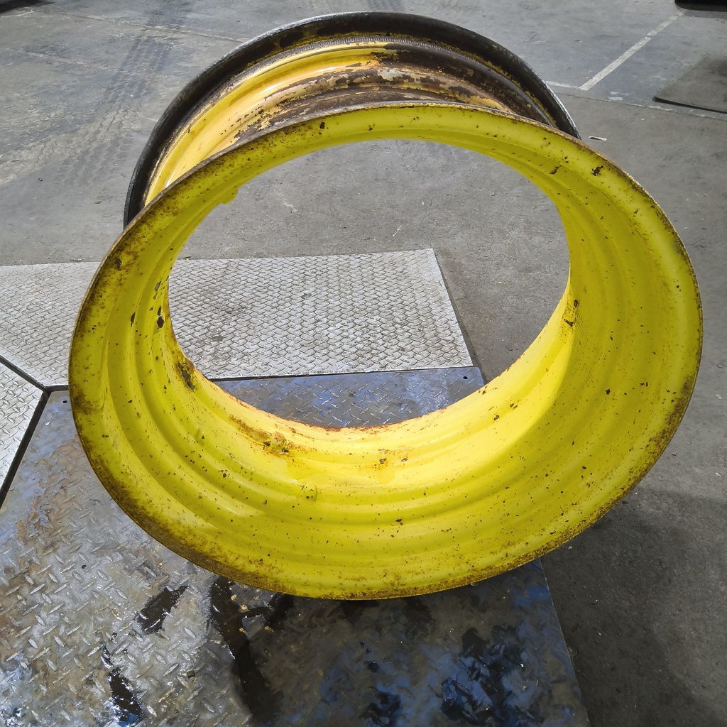 15"W x 30-28"D, John Deere Yellow Double Bevel