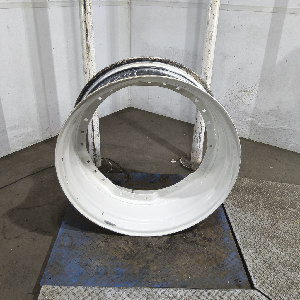 15"W x 34"D, Ford / New Holland White 12-Hole Waffle Wheel (Groups of 3 bolts)