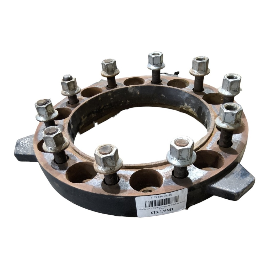 10-Hole 2"L Combine Dolly Dual Spacer, Black