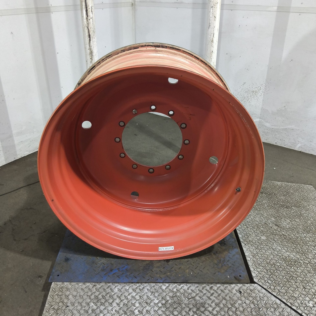 20"W x 38"D, Fendt/Agco Red 12-Hole Formed Plate , -6.25" Offset
