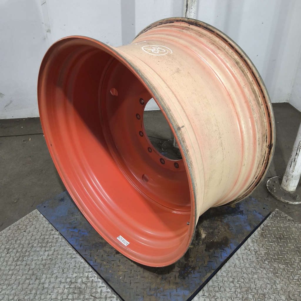20"W x 38"D, Fendt/Agco Red 12-Hole Formed Plate , -6.25" Offset