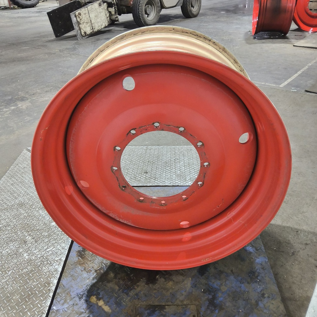20"W x 38"D, Fendt/Agco Red 12-Hole Formed Plate , -6.25" Offset