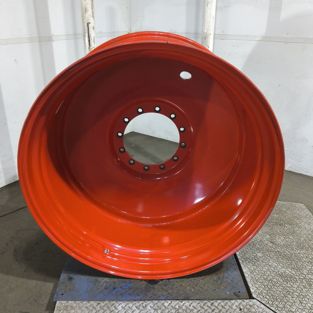 25"W x 46"D, Fendt/Agco Red 12-Hole Formed Plate , -7.62" Offset