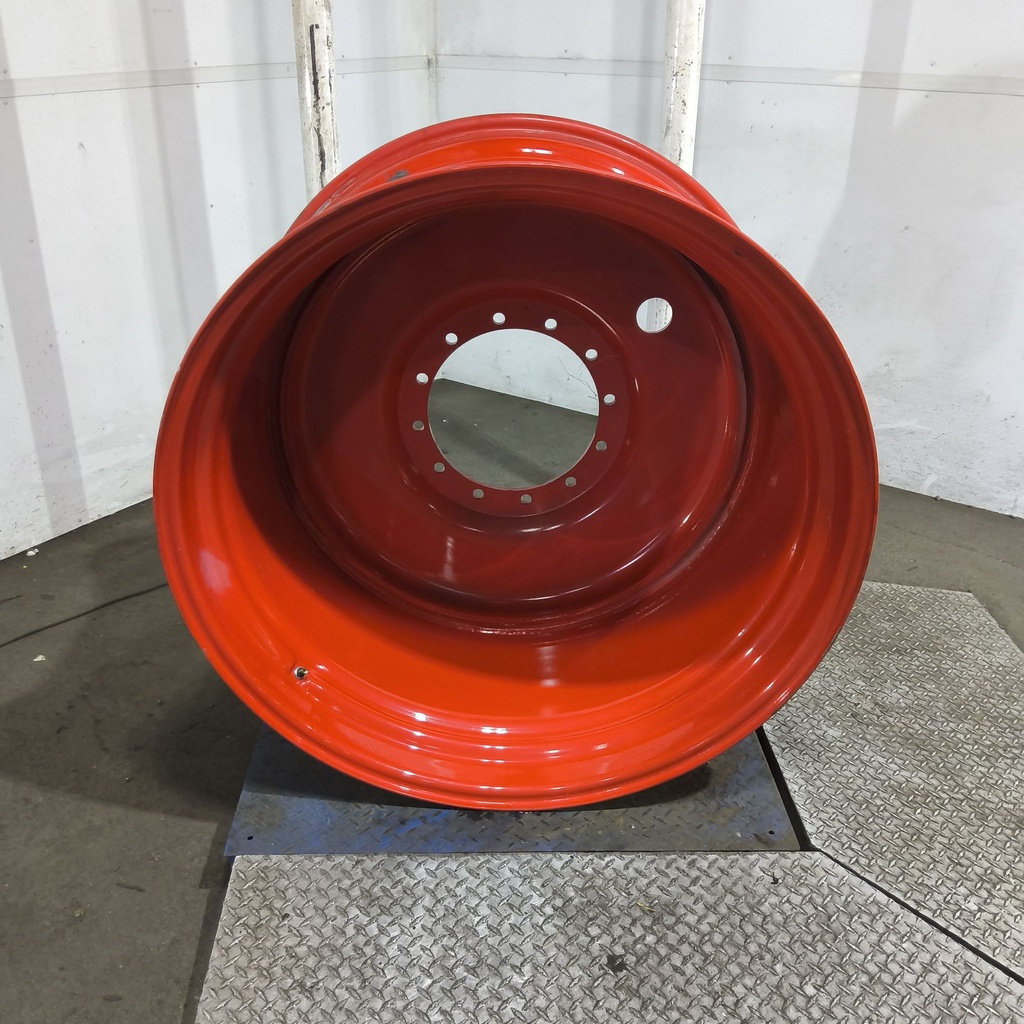 23"W x 42"D, Fendt/Agco Red 12-Hole Formed Plate , -9.88" Offset