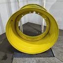 30"W x 42"D, John Deere Yellow 12-Hole Stub Disc , -0.75" Offset