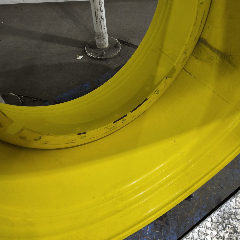 30"W x 42"D, John Deere Yellow 12-Hole Stub Disc , -0.75" Offset
