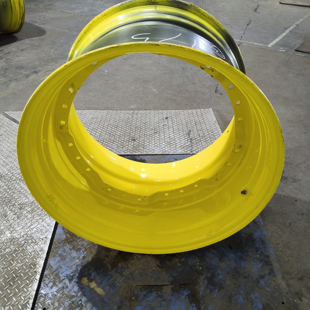 23"W x 34"D, John Deere Yellow 12-Hole Waffle Wheel (Groups of 3 bolts)