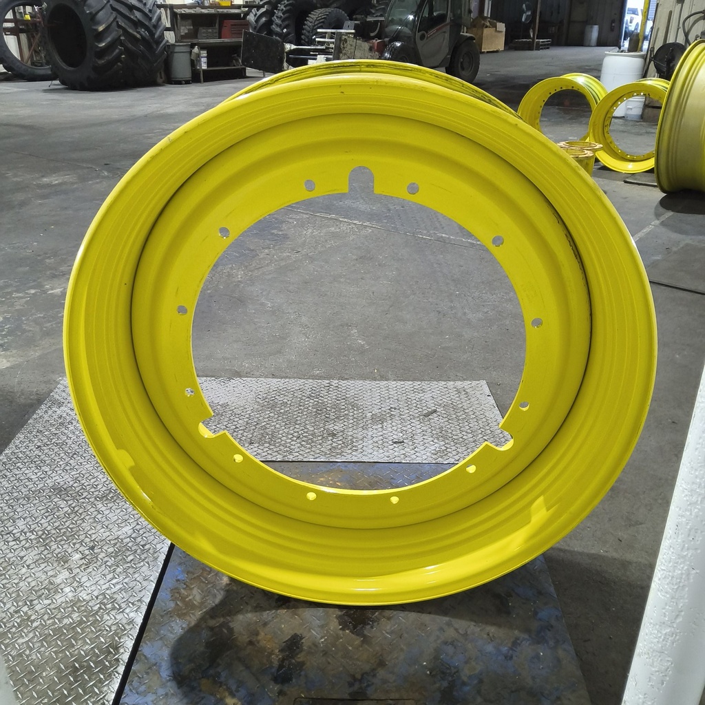 16"W x 46"D, John Deere Yellow 12-Hole Stub Disc , -3.25" Offset