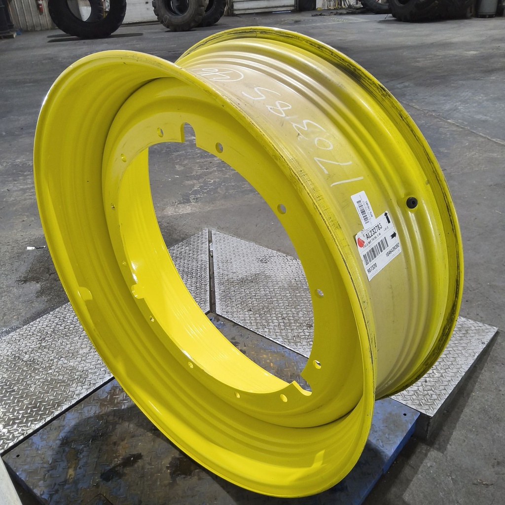 16"W x 46"D, John Deere Yellow 12-Hole Stub Disc , -3.25" Offset