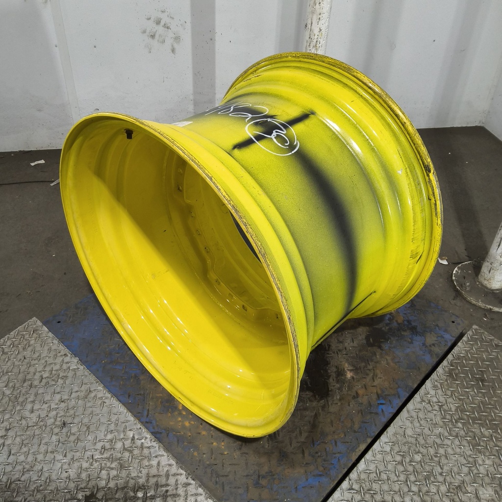 21"W x 30"D, John Deere Yellow 12-Hole Waffle Wheel (Groups of 3 bolts)