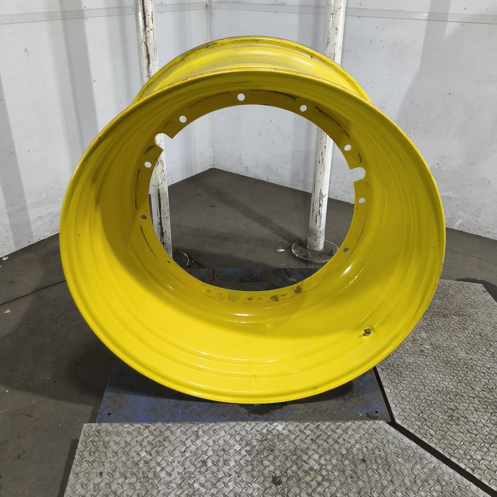 25"W x 42"D, John Deere Yellow 12-Hole Stub Disc , -3.75" Offset
