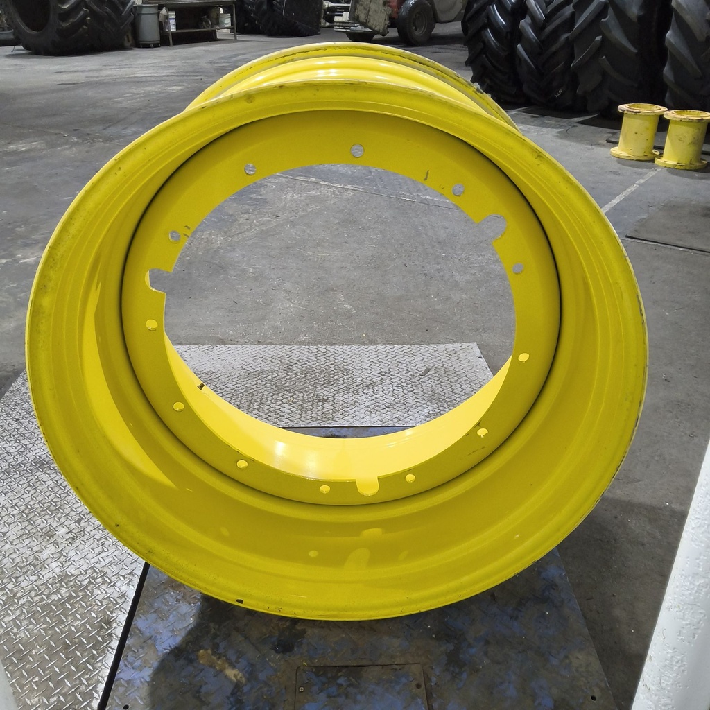 25"W x 42"D, John Deere Yellow 12-Hole Stub Disc , -3.75" Offset