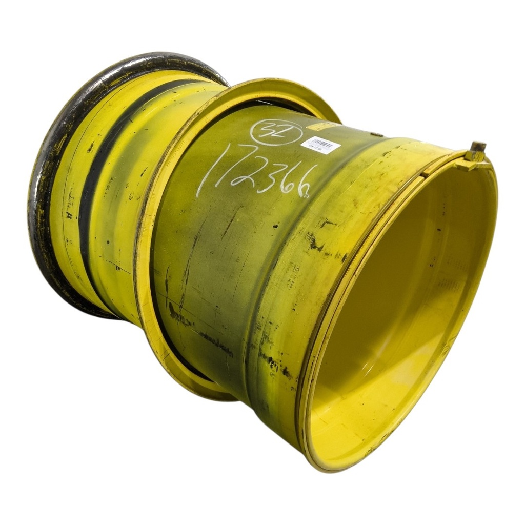 36"W x 32"D, John Deere Yellow 12-Hole 3 Piece Formed Plate , -9.69" Offset