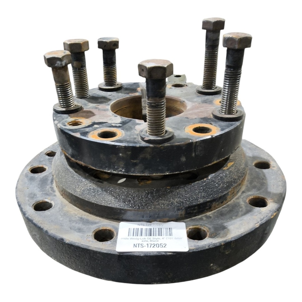 10-Hole Wedg-Lok OE Style, 4" (101.6mm) axle, Black