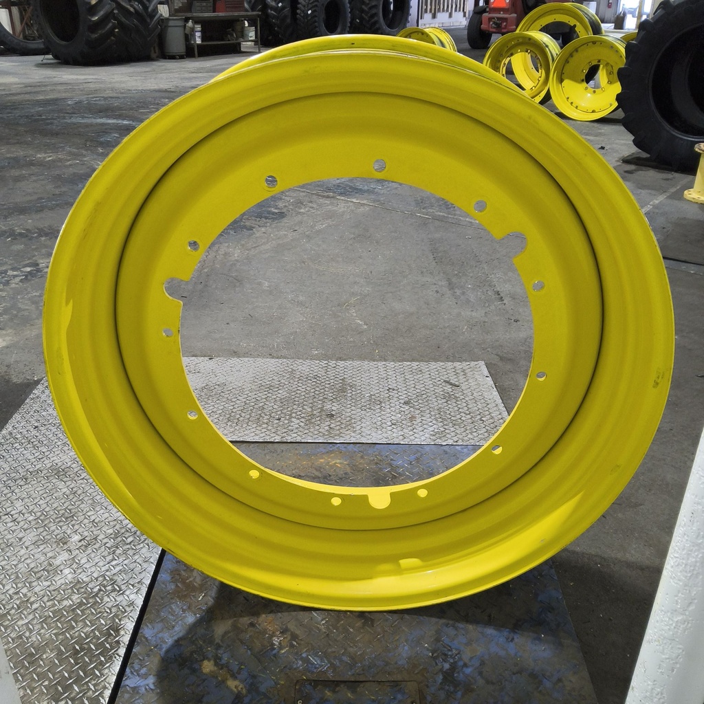 16"W x 46"D, John Deere Yellow 12-Hole Stub Disc , -3.25" Offset