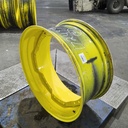 15"W x 34"D, John Deere Yellow 12-Hole Waffle Wheel (Groups of 3 bolts)