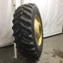 20.8/R38 Coop Argi Radial R-1 on John Deere Yellow 10-Hole Formed Plate 50%