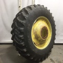 20.8/R38 Coop Argi Radial R-1 on John Deere Yellow 10-Hole Formed Plate 50%