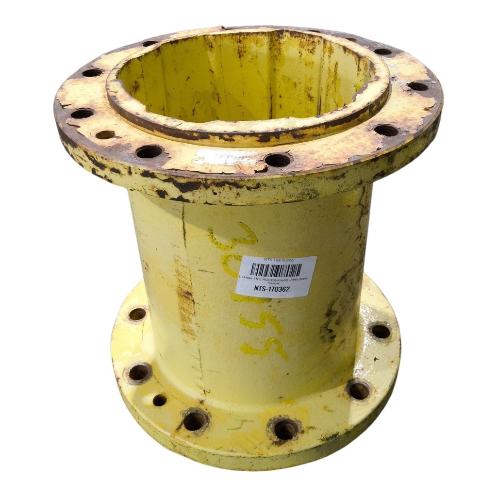 10-Hole 15"L Hub Extension, John Deere Yellow