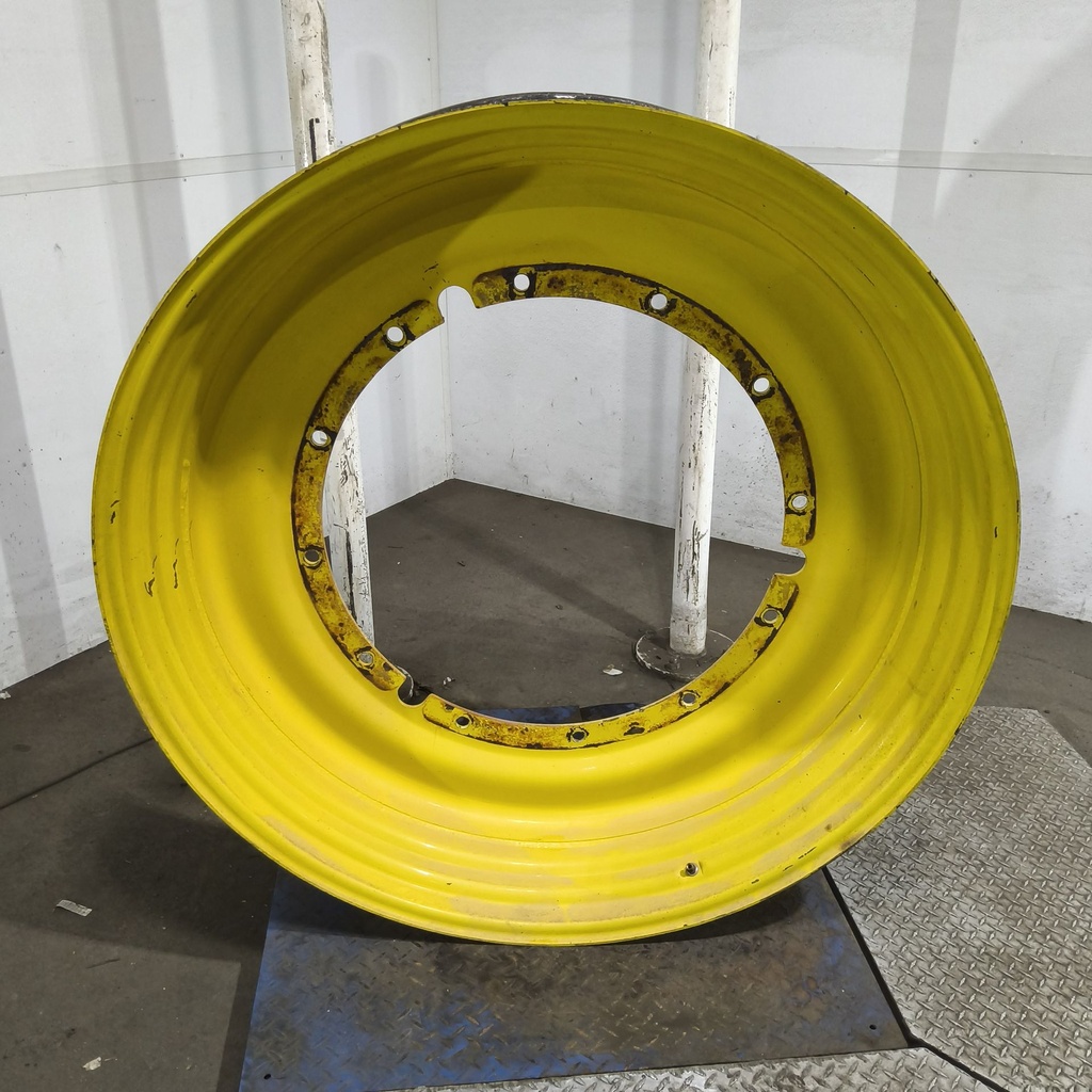 12"W x 50"D, John Deere Yellow 12-Hole Stub Disc , -3.12" Offset