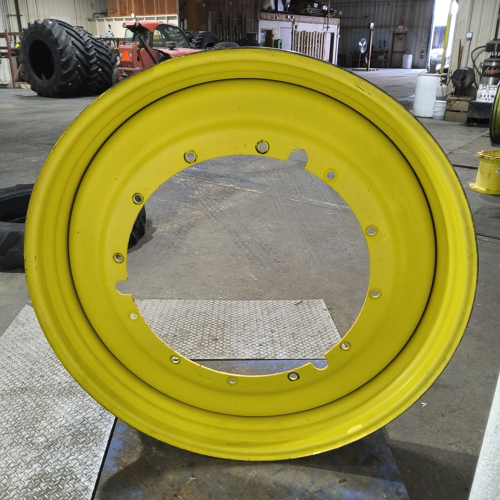 12"W x 50"D, John Deere Yellow 12-Hole Stub Disc , -3.12" Offset