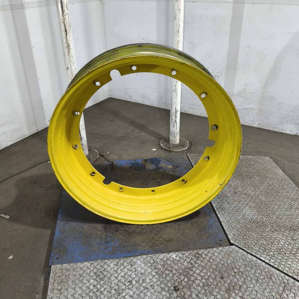 10"W x 38"D, John Deere Yellow 12-Hole Stub Disc , 1.88" Offset