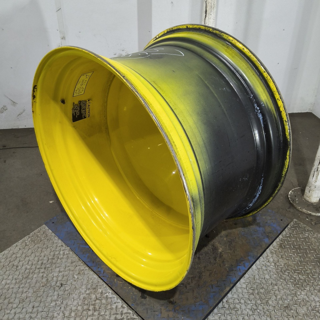 23"W x 38"D, John Deere Yellow 10-Hole Dolly Dual , -14.31" Offset