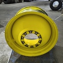 23"W x 38"D, John Deere Yellow 10-Hole Dolly Dual , -14.31" Offset