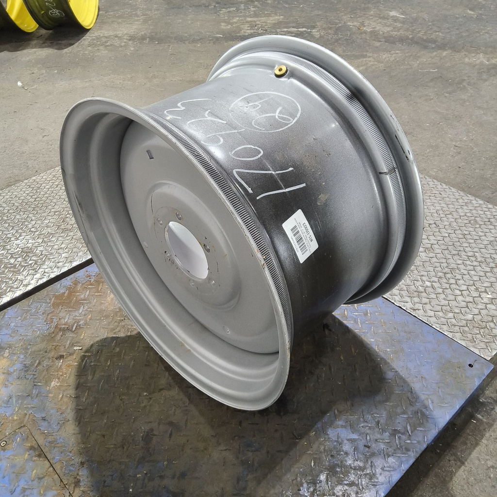 15"W x 24"D, Case IH Silver Mist 6-Hole Formed Plate , -5.12" Offset