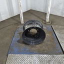 9.75"W x 16.5"D, Ford Gray 8-Hole Skid Steer , -0.75" Offset