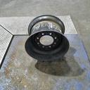 9.75"W x 16.5"D, Ford Gray 8-Hole Skid Steer , -0.75" Offset
