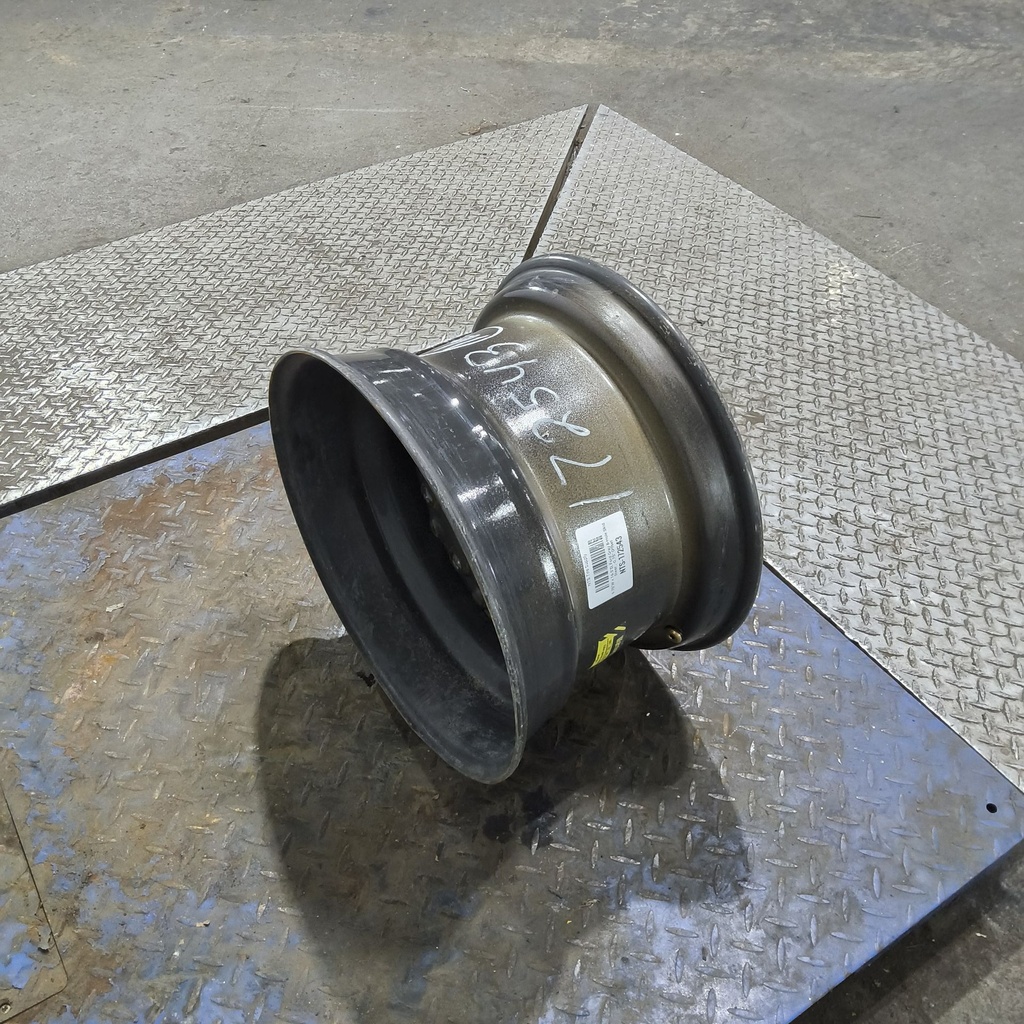 9.75"W x 16.5"D, Ford Gray 8-Hole Skid Steer , -0.75" Offset