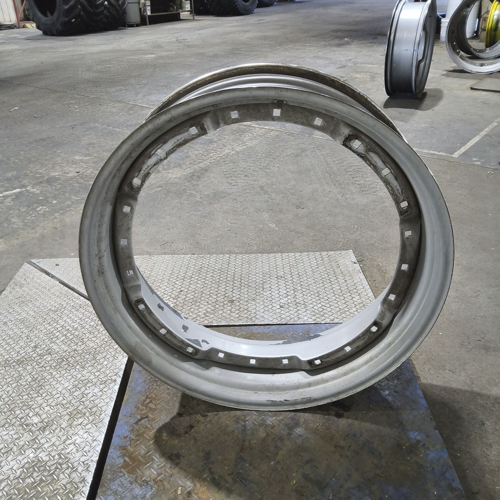 12"W x 38"D, Case IH Silver Mist 12-Hole Waffle Wheel (Groups of 3 bolts)