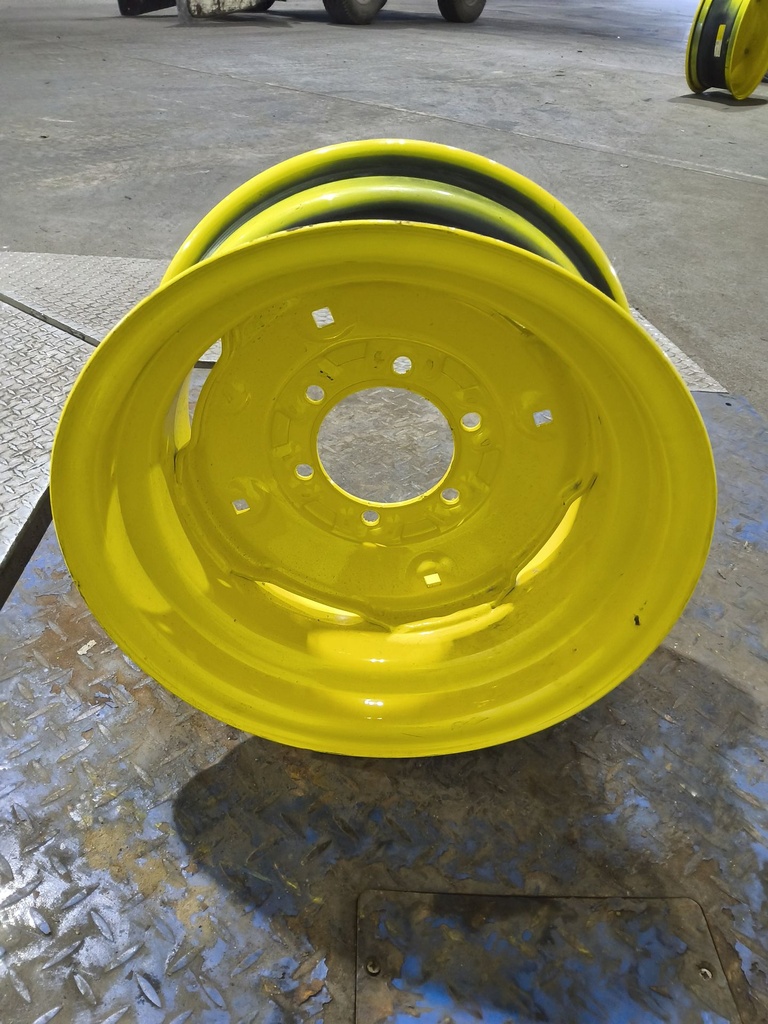 8"W x 16"D, John Deere Yellow 6-Hole Implement , 1.38" Offset