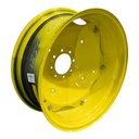 11"W x 28"D, John Deere Yellow 6-Hole Rim with Clamp/Loop Style , 6.25" Offset