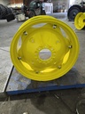 11"W x 28"D, John Deere Yellow 6-Hole Rim with Clamp/Loop Style , 6.25" Offset